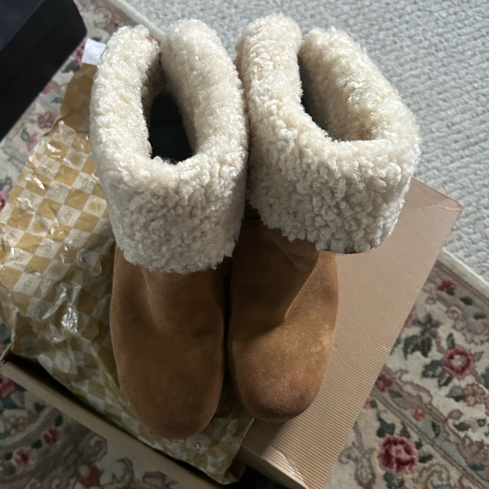 Ugg Brown Shearling-Lined Clogs - image 8